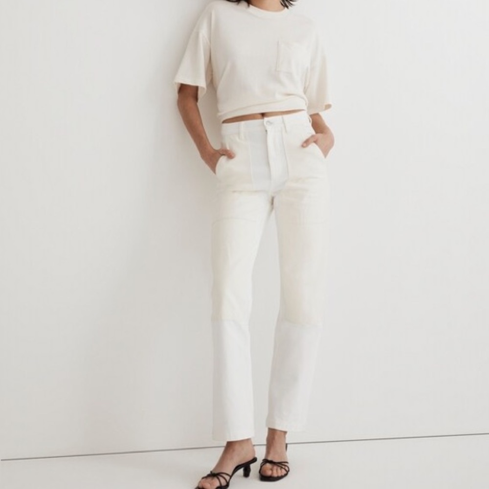 Madewell The '90s Straight Jean: Two-Tone Workwear Edition- Size 26